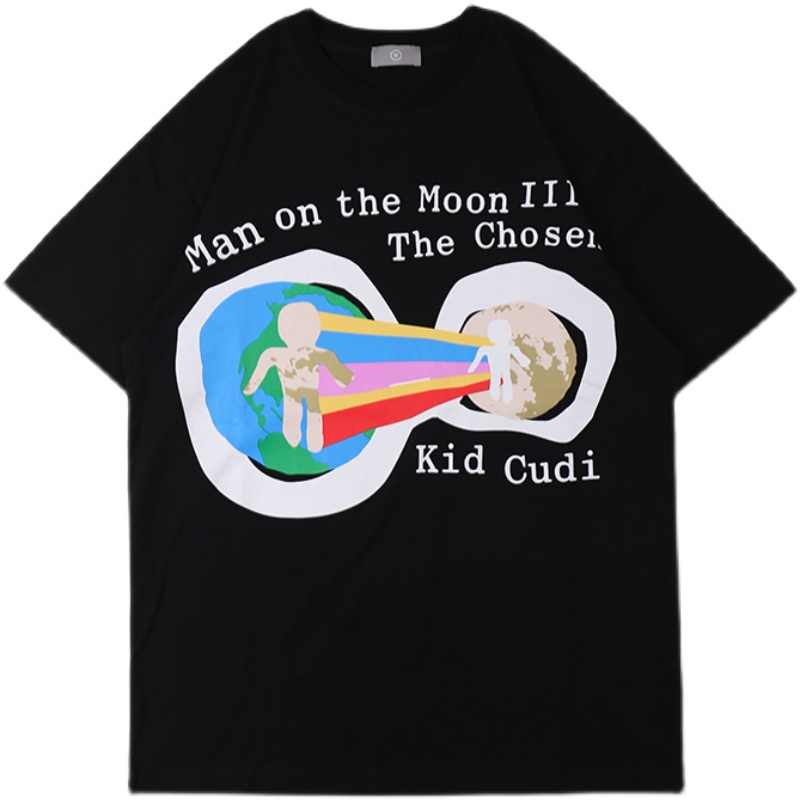 KID-CUDI-T-shirt-Moon-Earth-Story-Logo-Graphic-Print-KID-CUDI-Tee